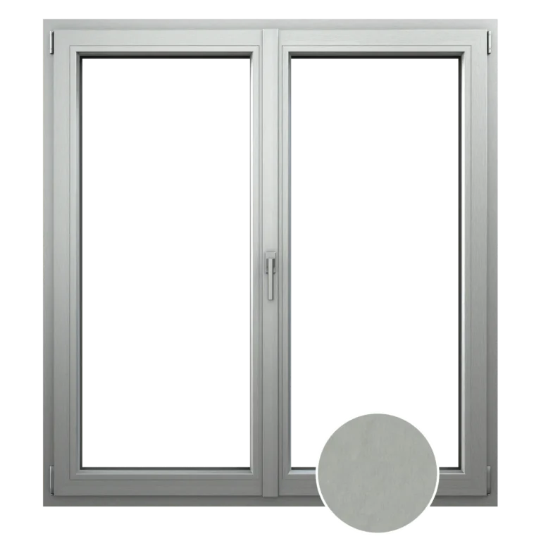 Farba okna prismatic Aluminium gebürstet