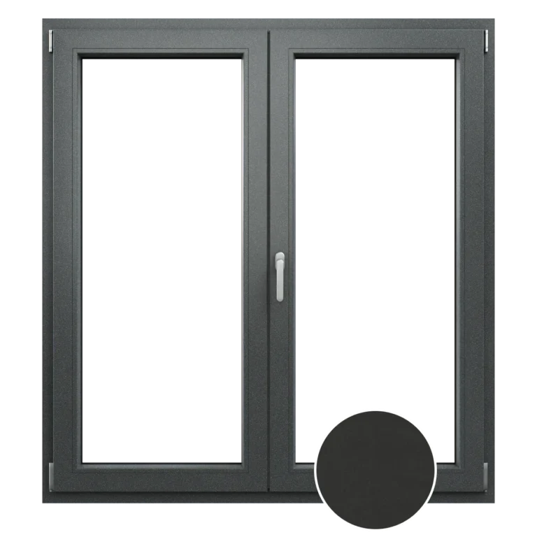 Okno koncept vo farbe Antracit quartz