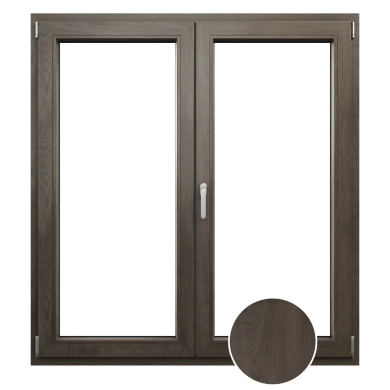 Okno koncept vo farbe Woodec dark toffee