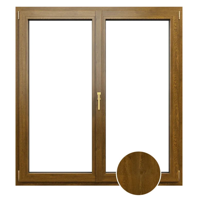 Okno pixel vo farbe Ořech