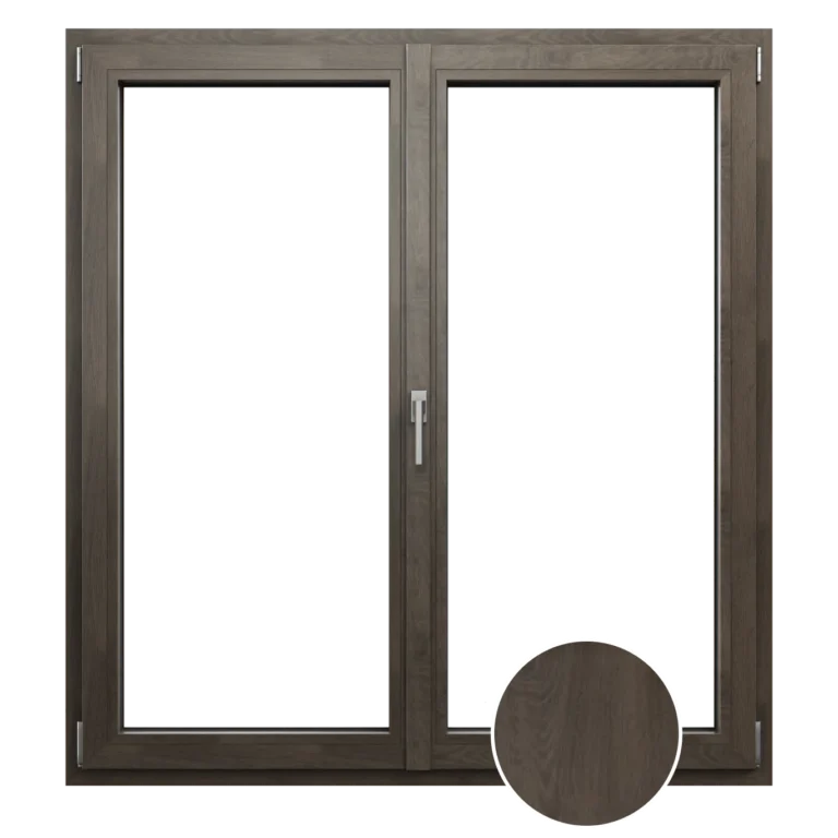 Okno pixel vo farbe Woodec dark toffee