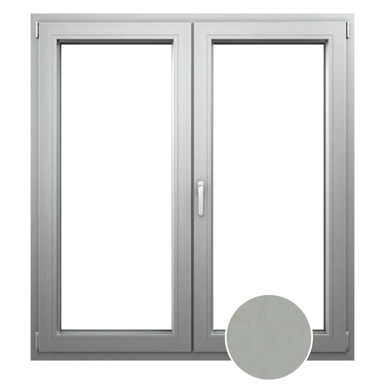 Okno winergetic premium vo farbe Aluminium gebürstet