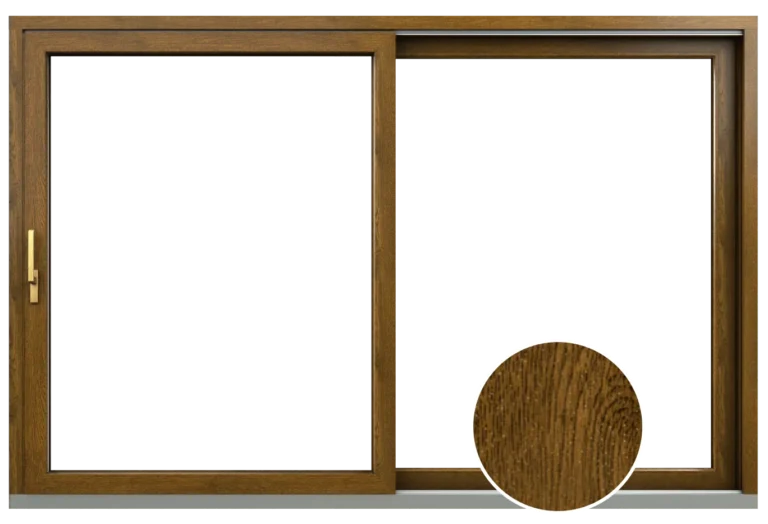 Okno HST PREMIUM vo farbe Ořech