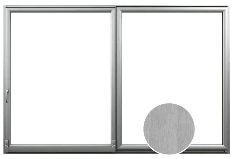 Okno PSK ATRIUM vo farbe Aluminium gebürstet