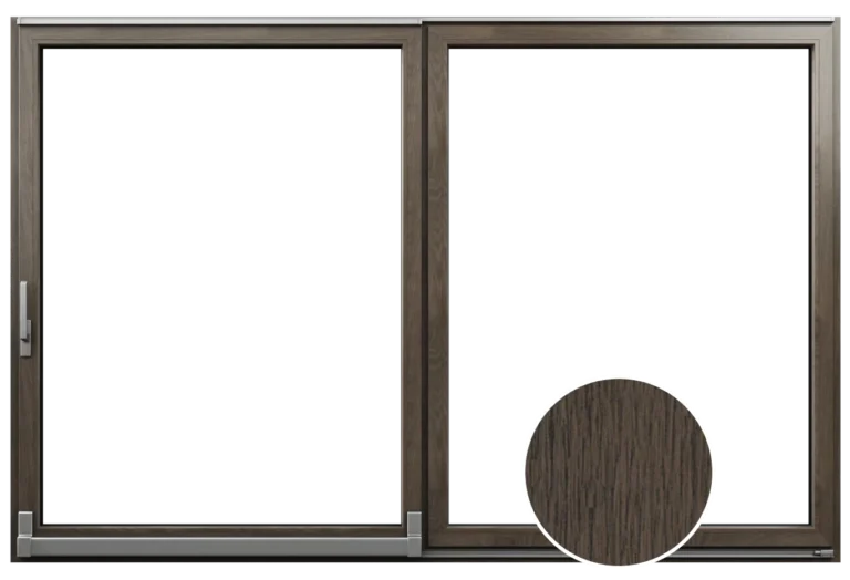 Okno PSK I PSK-Z vo farbe Woodec dark toffee