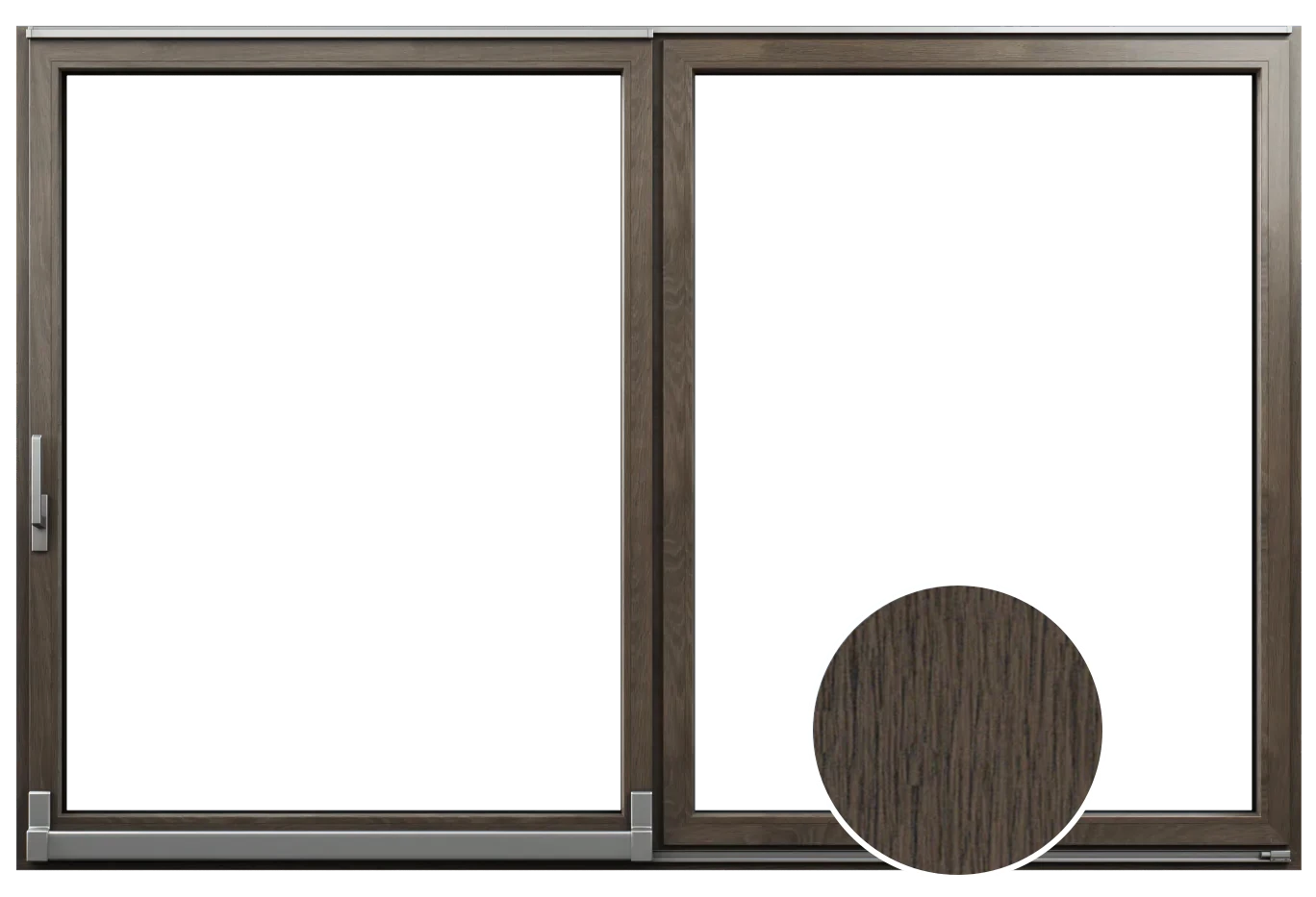 Okno PSK I PSK-Z vo farbe Woodec dark toffee